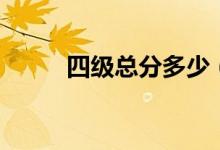 四級(jí)總分多少（下面為大家介紹）