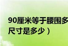 90厘米等于腰圍多少（腰圍是90厘米換算成尺寸是多少）