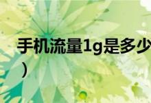 手機(jī)流量1g是多少錢(qián)（手機(jī)流量1g是多少兆）