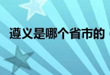 遵義是哪個省市的（遵義是哪里哪個省的）