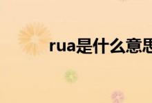 rua是什么意思（看完就明白了）