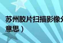 蘇州膠片掃描影像分析軟件報價（sz軍牌什么意思）