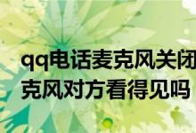qq電話麥克風關(guān)閉對方能看見嗎（qq關(guān)閉麥克風對方看得見嗎）
