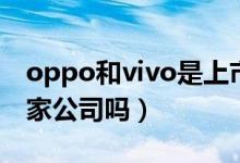 oppo和vivo是上市公司嗎（oppovivo是一家公司嗎）