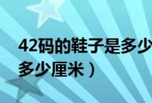 42碼的鞋子是多少厘米的腳（42碼的鞋子是多少厘米）