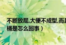 不斷放屁,大便不成型,而且很粘馬桶（屁多大便不成型粘馬桶是怎么回事）