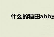 什么的稻田abb式填空（什么的稻田）