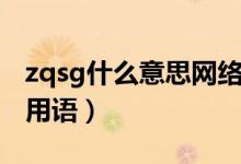 zqsg什么意思網(wǎng)絡(luò)用詞（zqsg什么意思網(wǎng)絡(luò)用語(yǔ)）