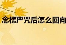 念楞嚴(yán)咒后怎么回向（念完楞嚴(yán)咒怎么回向）