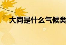 大同是什么氣候類型（大同是什么地方）