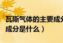 瓦斯氣體的主要成分是什么（瓦斯氣體的主要成分是什么）