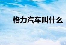 格力汽車叫什么（格力汽車叫什么名）
