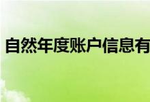自然年度賬戶信息有用嗎（自然年度指什么）