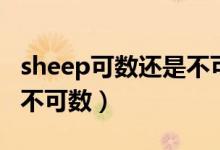 sheep可數(shù)還是不可數(shù)名詞（sheep可數(shù)還是不可數(shù)）