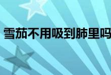 雪茄不用吸到肺里嗎（雪茄不用吸到肺里嗎）