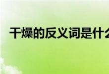 干燥的反義詞是什么（關(guān)于干燥的反義詞）