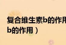 復(fù)合維生素b的作用與功效（盤點復(fù)合維生素b的作用）