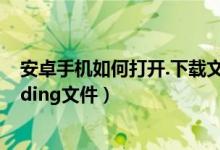 安卓手機(jī)如何打開(kāi).下載文件（安卓手機(jī)如何打開(kāi).downloading文件）