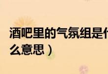 酒吧里的氣氛組是什么（酒吧里的氣氛組是什么意思）