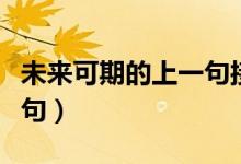 未來可期的上一句接什么好（未來可期的上一句）