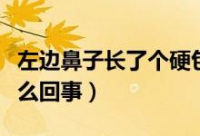 左邊鼻子長了個硬包（鼻子左側(cè)長了個硬包怎么回事）