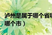 瀘州是屬于哪個(gè)省哪個(gè)市（瀘州是屬于哪個(gè)省哪個(gè)市）