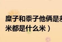 糜子和黍子他倆是差在什么地方（糜子米黍子米都是什么米）