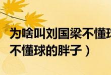 為啥叫劉國梁不懂球的胖子（為什么叫劉國梁不懂球的胖子）