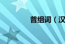 普組詞（漢字普怎么組詞）