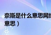 奈斯是什么意思網(wǎng)絡(luò)用語(yǔ)（流行語(yǔ)奈斯是什么意思）