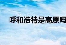 呼和浩特是高原嗎（呼和浩特是幾線城）