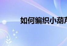 如何編織小葫蘆（如何編織網(wǎng)袋）