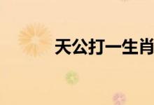 天公打一生肖（天公打一成語(yǔ)）