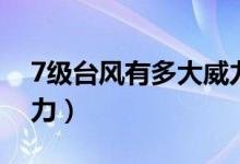 7級(jí)臺(tái)風(fēng)有多大威力視頻（7級(jí)臺(tái)風(fēng)有多大威力）
