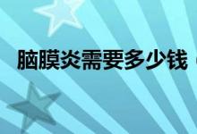 腦膜炎需要多少錢（腦炎需要花十幾萬嗎）