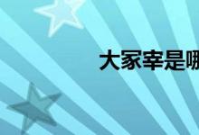 大冢宰是哪個朝代的官職