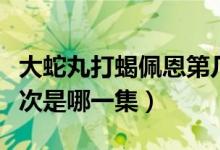 大蛇丸打蝎佩恩第幾集（蝎和大蛇丸打的那一次是哪一集）