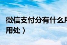 微信支付分有什么用處?。ㄎ⑿胖Ц斗钟惺裁从锰帲?class=