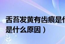 舌苔發(fā)黃有齒痕是什么問題（舌苔發(fā)黃有齒痕是什么原因）