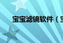 寶寶濾鏡軟件（寶寶濾鏡軟件是什么）