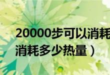 20000步可以消耗多少熱量（20000步可以消耗多少熱量）