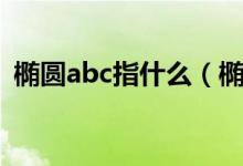橢圓abc指什么（橢圓的abc分別代表什么）