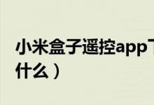 小米盒子遙控app下載（小米盒子遙控app叫什么）