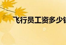 飛行員工資多少錢一個月（待遇好嗎）
