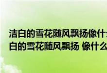 潔白的雪花隨風(fēng)飄揚像什么像什么用修辭手法補充完整（潔白的雪花隨風(fēng)飄揚 像什么 像什么）