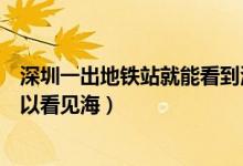 深圳一出地鐵站就能看到海的地方（深圳哪里一出地鐵站可以看見海）