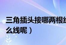 三角插頭接哪兩根線（三角插頭分別接的是什么線呢）