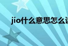jio什么意思怎么讀（jio的是什么意思）