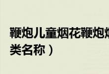 鞭炮兒童煙花鞭炮煙花爆竹（兒童鞭炮煙花種類名稱）