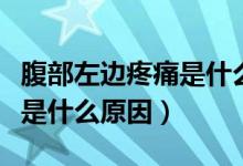 腹部左邊疼痛是什么原因女性（腹部左邊疼痛是什么原因）